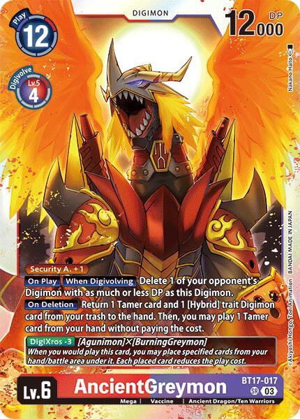 digimon card game secret crisis AncientGreymon [BT17-017] [Secret Crisis] – The Upper Hand