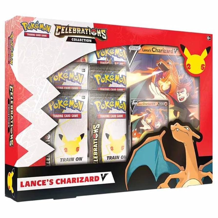 Pokemon 25th Anniversary Celebrations Lance's Charizard V Collection
