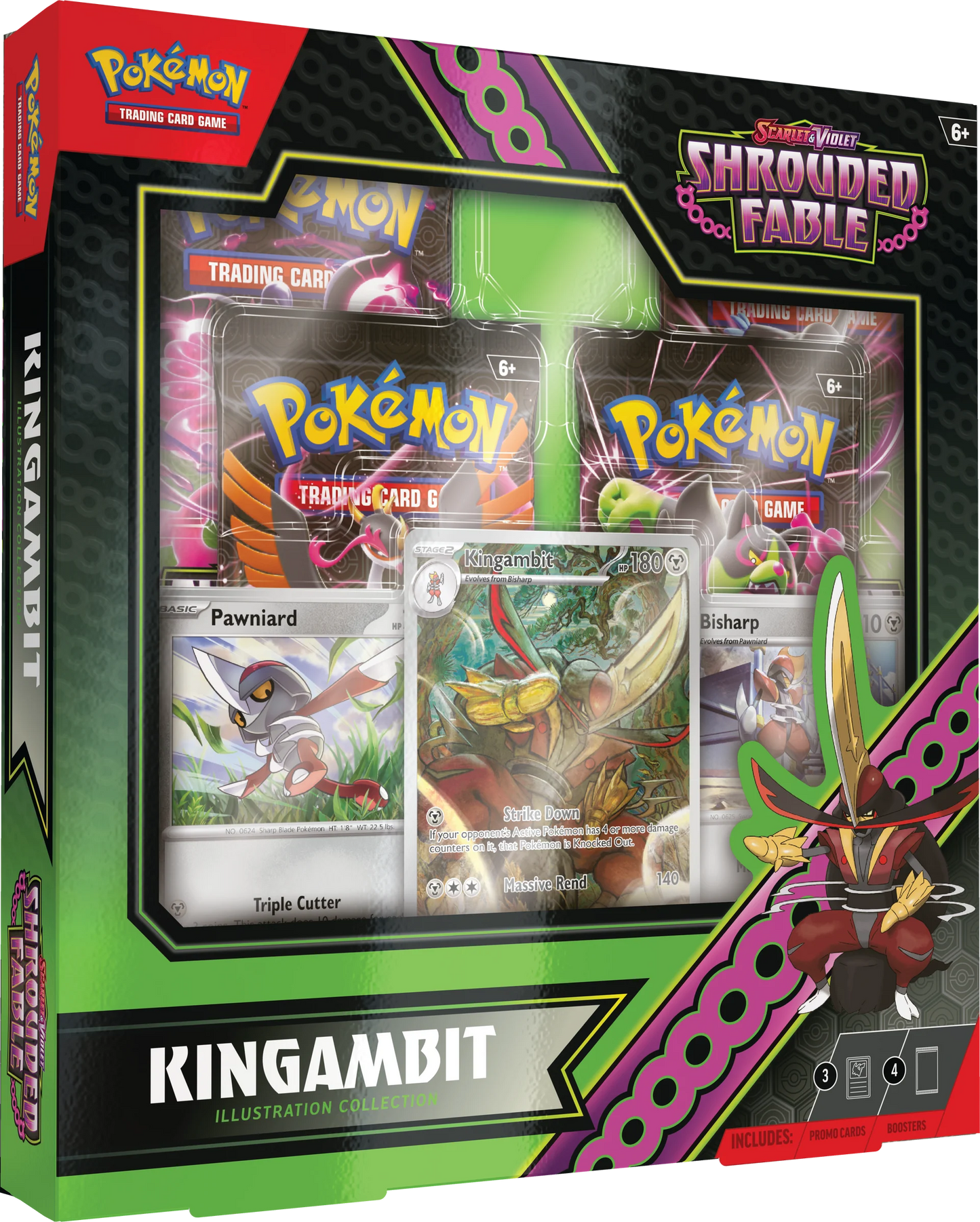 POKEMON TCG: SCARLET & VIOLET - SHROUDED FABLE - KINGAMBIT ILLUSTRATION COLLECTION