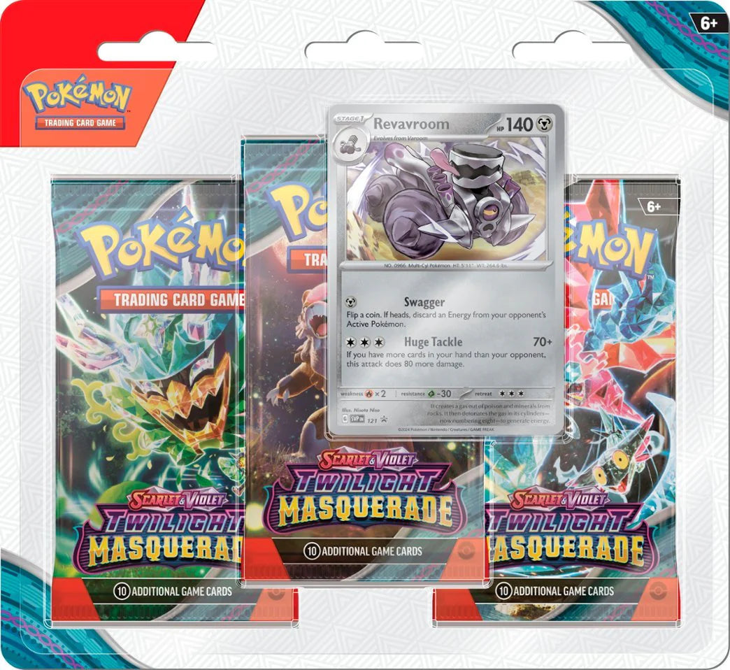 POKEMON TCG: TWILIGHT MASQUERADE - 3PACK BLISTER