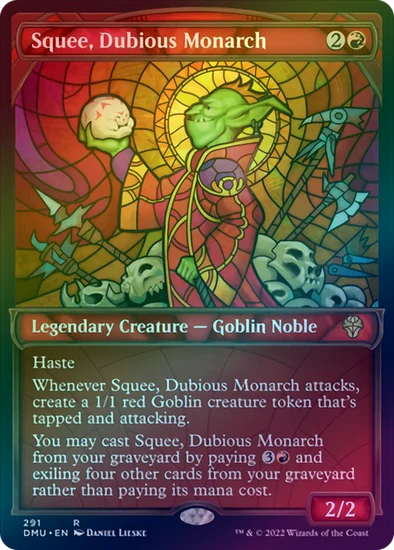 Squee, Dubious Monarch - Stained Glass Showcase - foil (DMU)