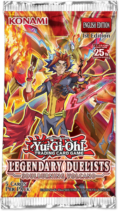 YU-GI-OH!: LEGENDARY DUELISTS - SOULBURNING VOLCANO BOOSTER PACK - 1ST EDITION