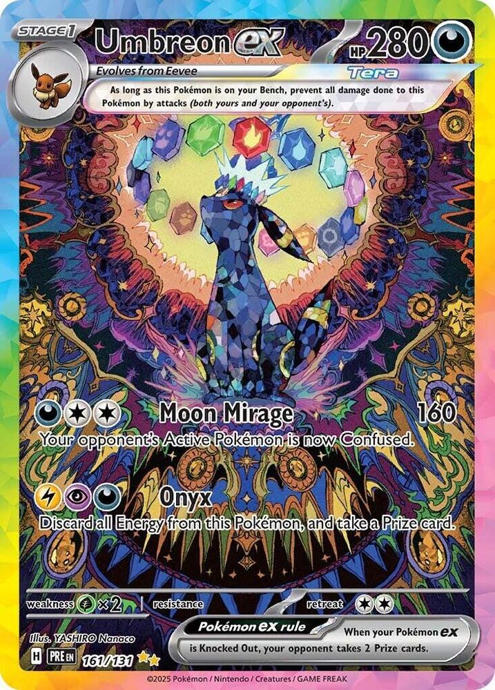 Umbreon ex 161/131 ポケモンカード Umbreon ex (161/131) [Scarlet & Violet: Prismatic Evolutions