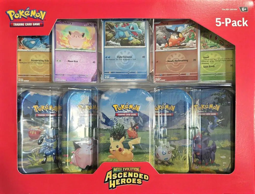 Pokémon TCG: Ascended Heroes Mini Tins 5-Pack