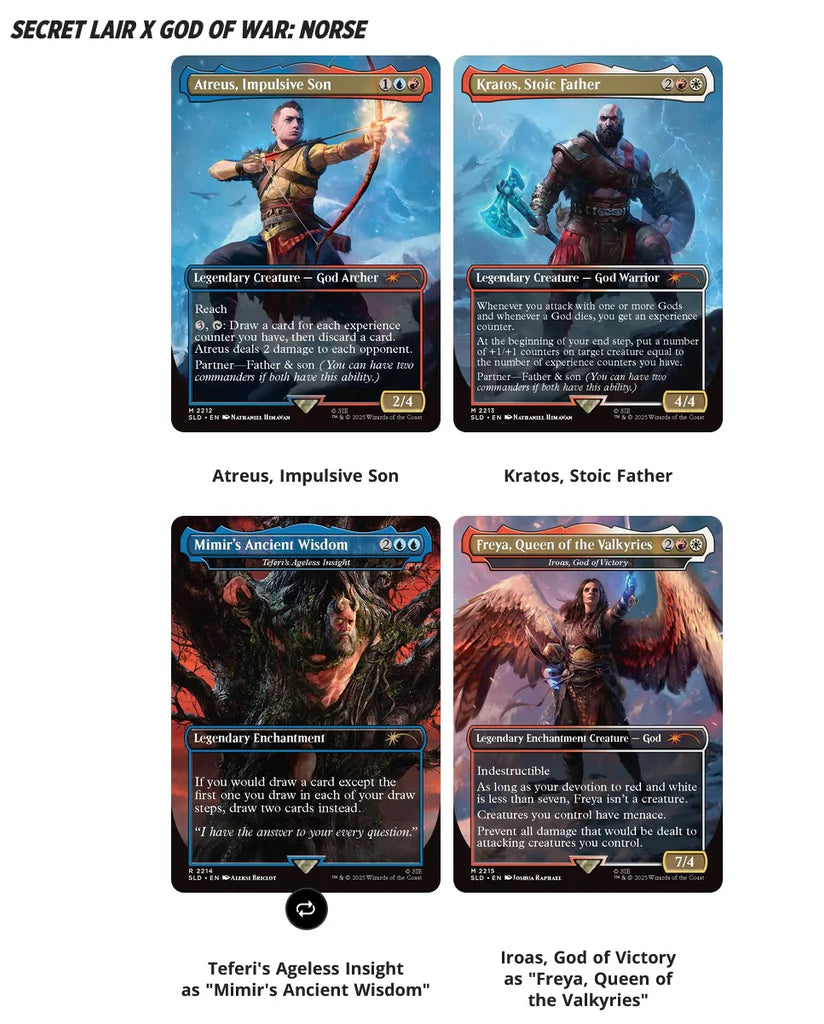 MAGIC THE GATHERING: Secret Lair - Playstation Super Drop - God of War: Redemption (Non-Foil) - Norse