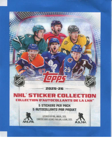 Topps NHL Hockey Sticker Pack - 2025-26