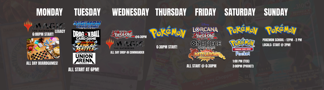 Come Join Us At Our Weekly Events!  By: Christian Anderson