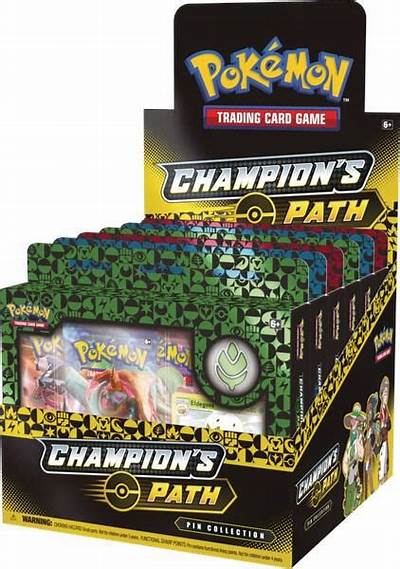 POKÉMON TCG: Champion's Path Pin Collection Display:
Turffield, Hulbury, & Motostoke Gyms