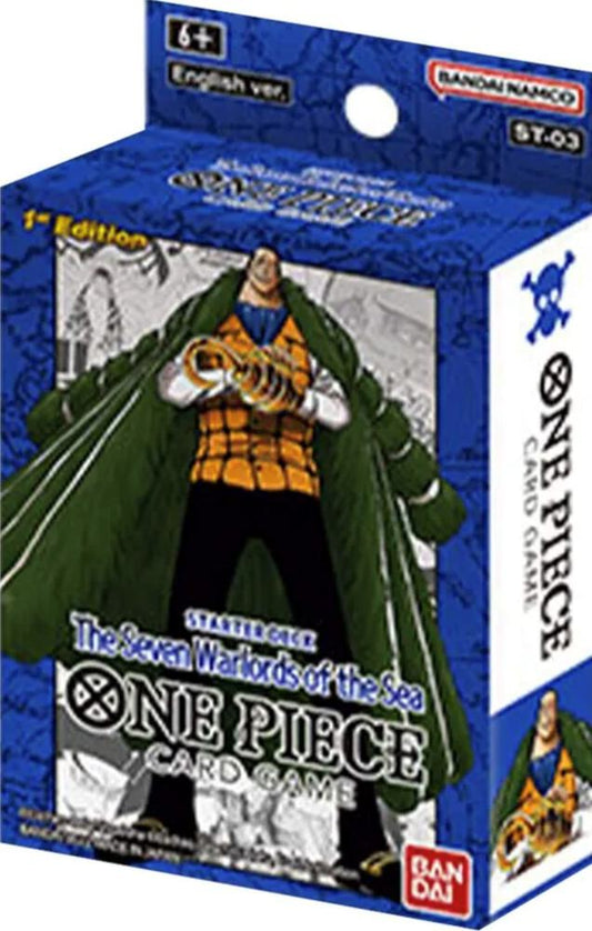 One Piece Card Game: Super Pre-Release - ST 03 - The Seven Warlords of The Sea (With Acrylic Case))