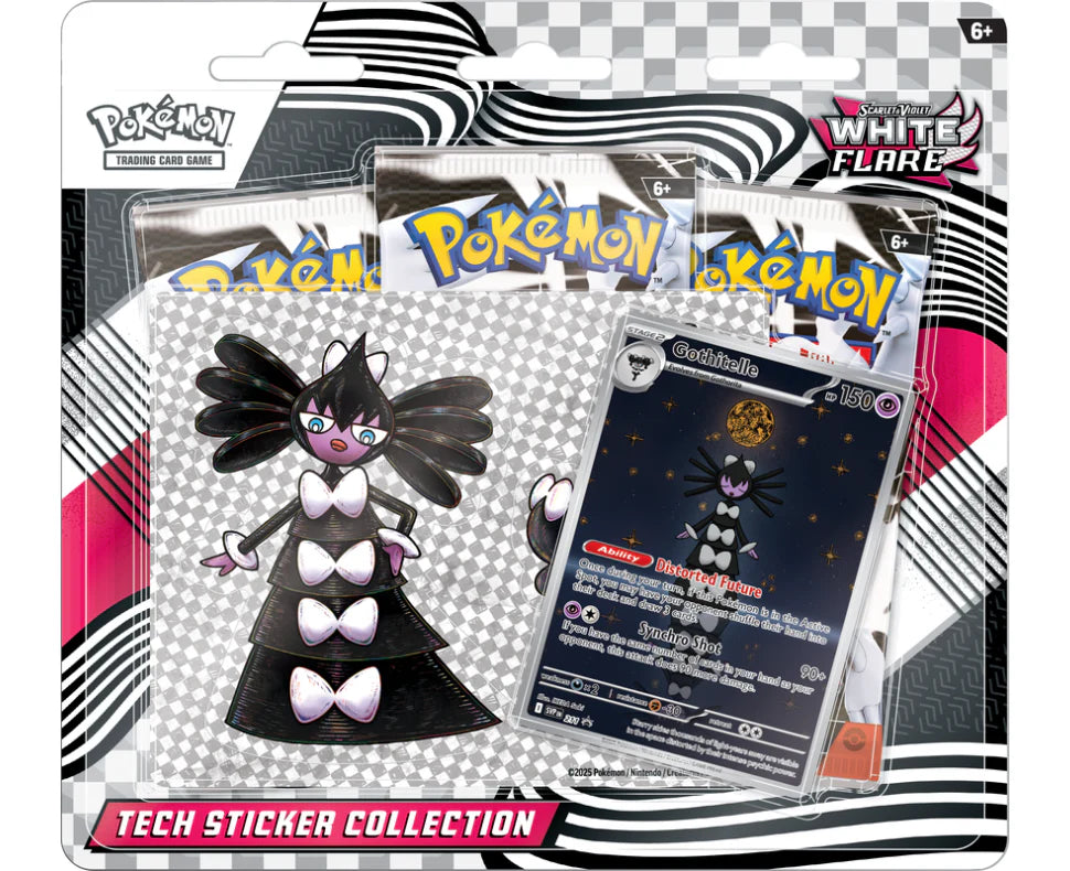 Pokémon TCG: Scarlet and Violet - white flare - Tech Sticker Collection
