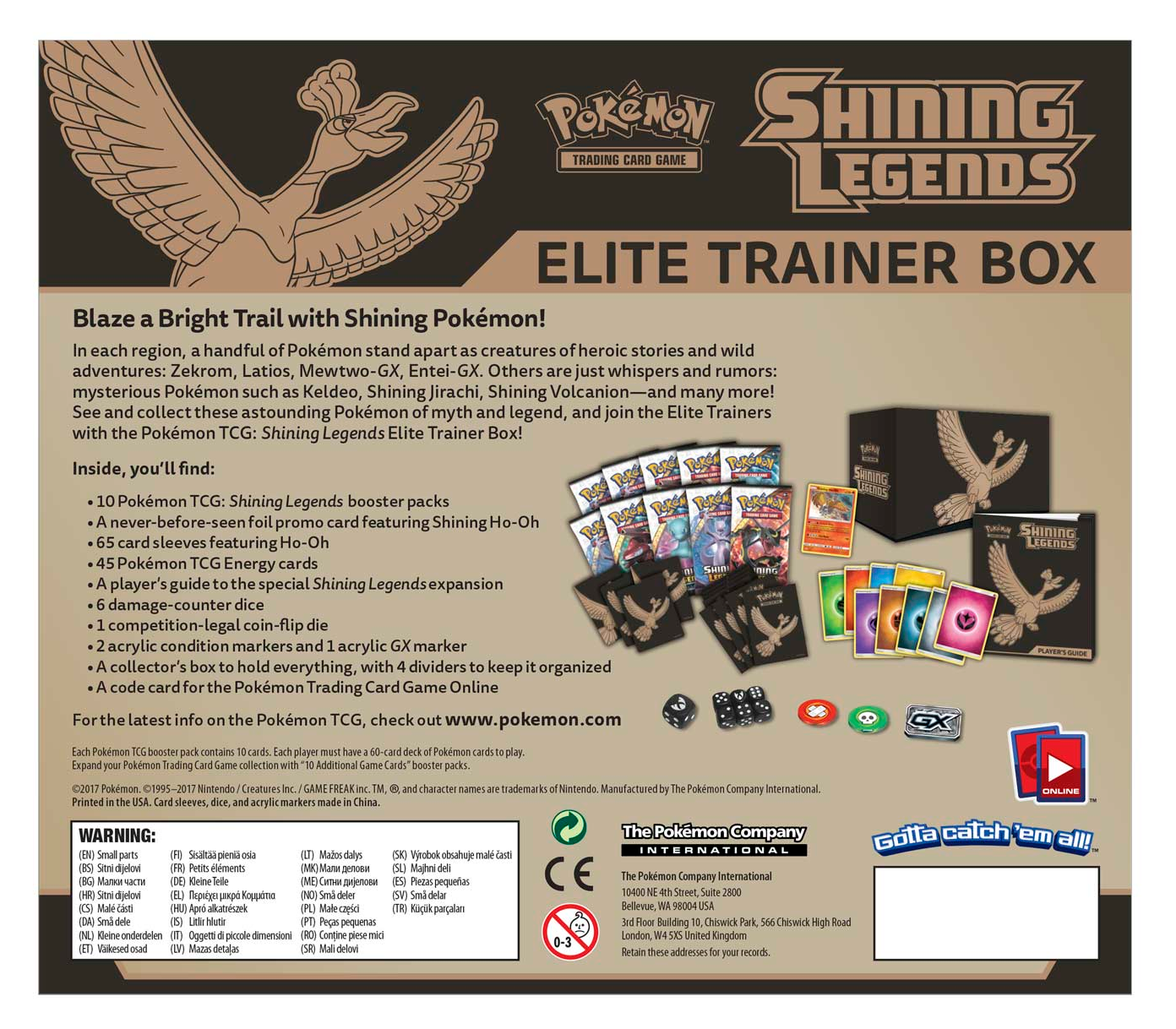 Pokémon TCG: Shining Legends - Elite Trainer Box