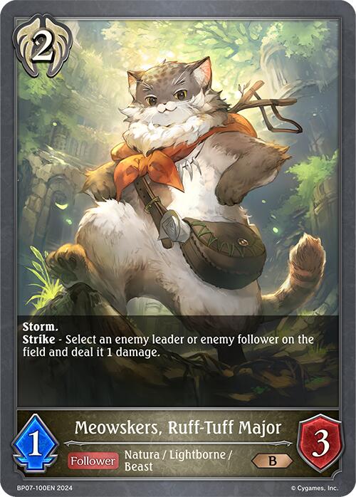 Meowskers, Ruff-Tuff Major (BP07-100EN) [Verdant Steel]