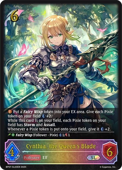 Cynthia, the Queen's Blade (BP07-SL03EN) [Verdant Steel]