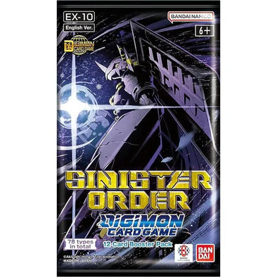 DIGIMON CARD GAME: Sinister Order Extra - EX-10 - Booster Pack