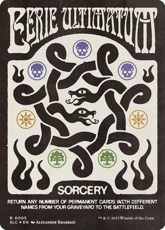 Eerie Ultimatum (Halo Foil) [Secret Lair Countdown Kit]