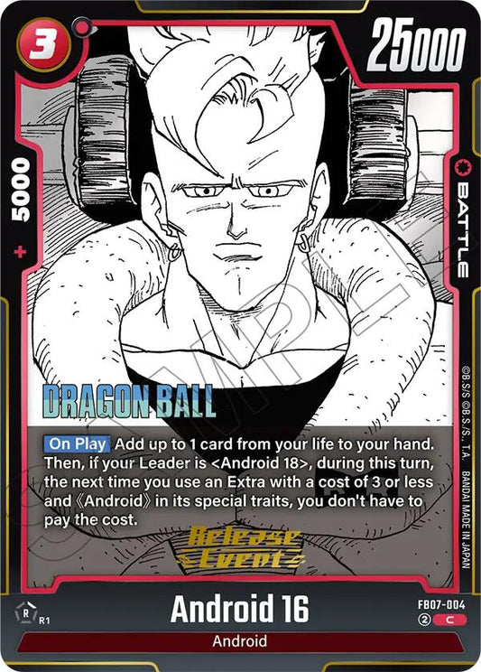 Android 16 [Manga Booster 02 Release Event Cards]