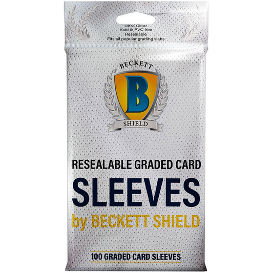 BECKETT SHIELD - GRADED SLEEVES - 100CT CLEAR