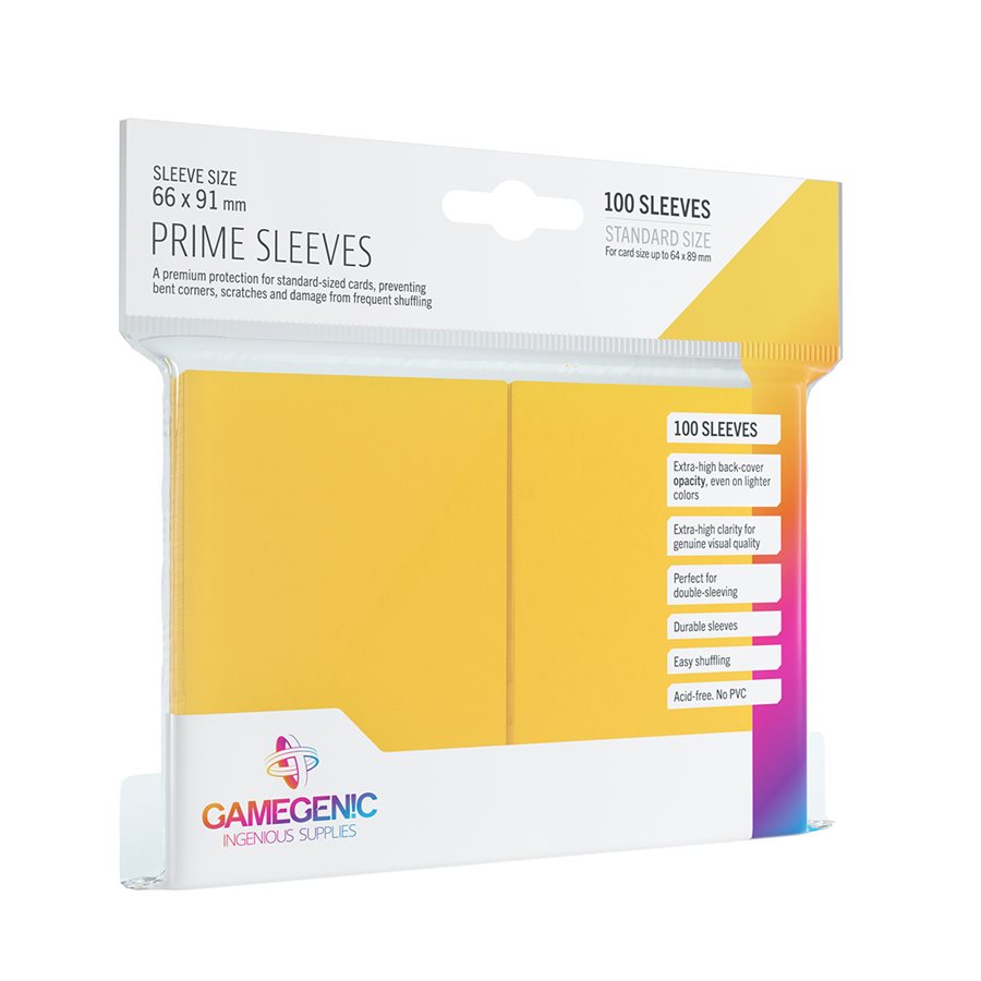 Sleeves: Gamegenic: Prime Sleeves: Yellow (100) (ML)