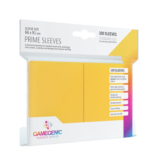 Sleeves: Gamegenic: Prime Sleeves: Yellow (100) (ML)