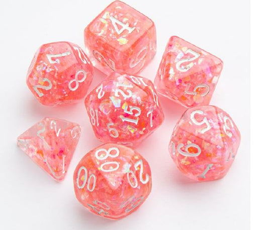 Dice: 7 pc: Candy-like Series: Peach (ML)