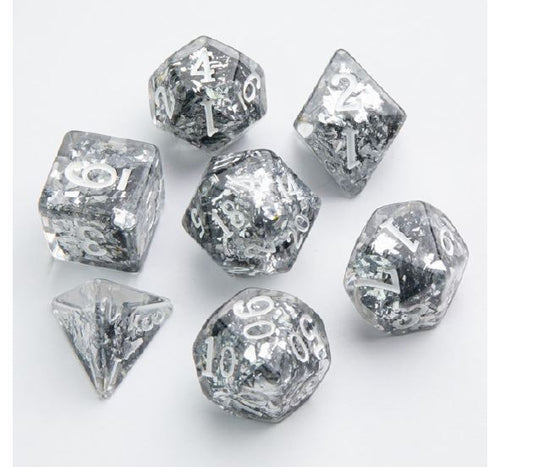 Dice: 7 pc: Candy-like Series: Blackberry (ML)