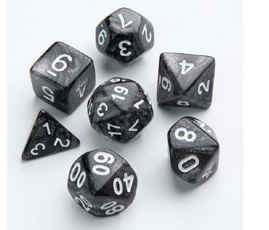 Dice: 7 pc: Galaxy Series: Moon (ML)