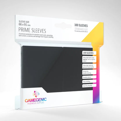 GAMEGENIC: PRIME - 100CT STANDARD SLEEVES - VARIOUS COLOURS
