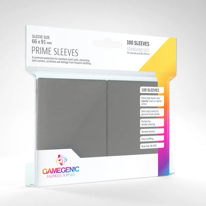 GAMEGENIC: PRIME - 100CT STANDARD SLEEVES - VARIOUS COLOURS