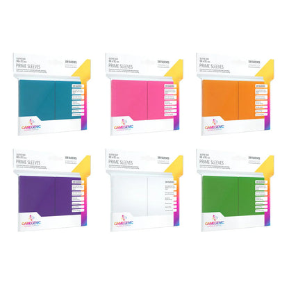 GAMEGENIC: PRIME - 100CT STANDARD SLEEVES - VARIOUS COLOURS