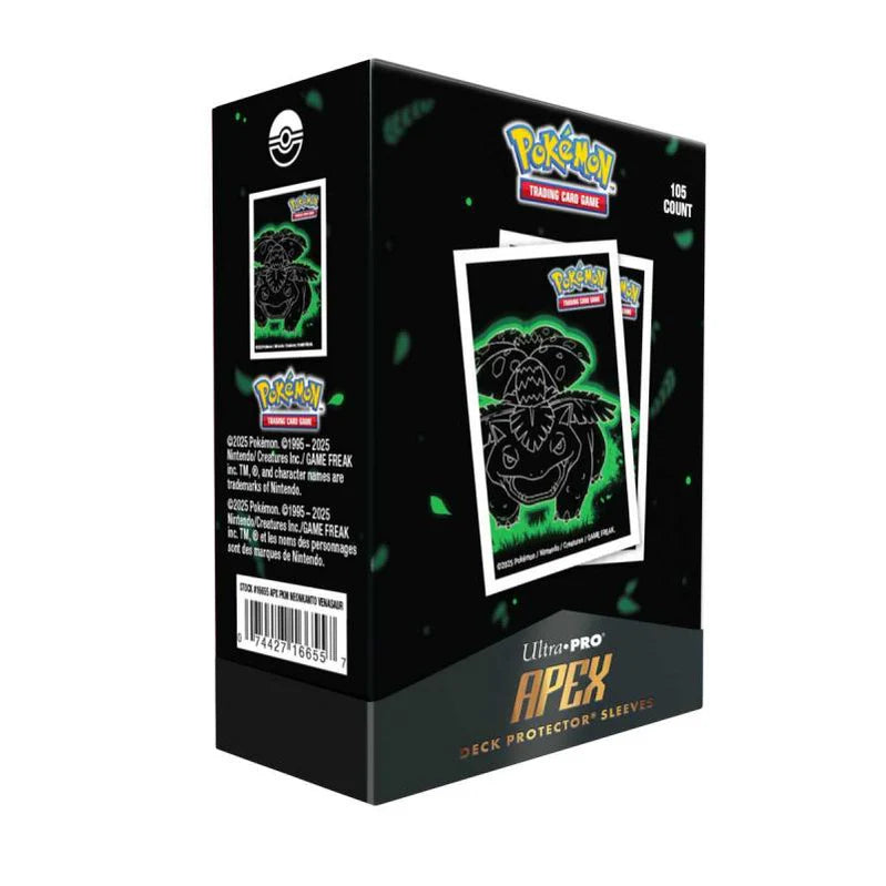 Pokemon Apex Deck Protector Neon Kanto Venusaur Card Sleeves (105 Count)