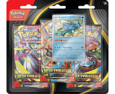 Pokémon TCG: Mega Evolution: 3 Pack Blister (Golduck)