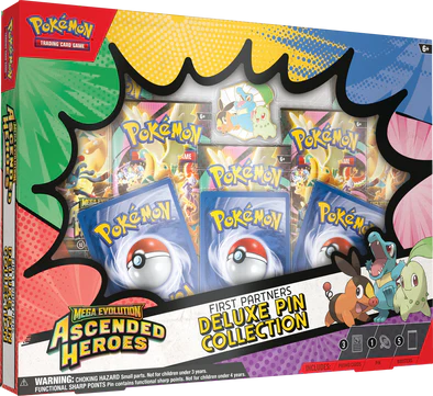 Pokemon - Mega Evolution - Ascended Heroes - First Partners Deluxe Pin Collection
