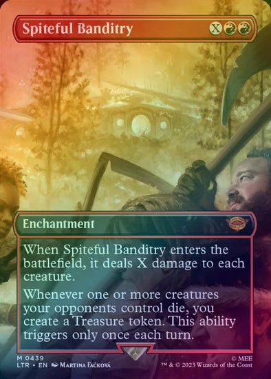 Spiteful Banditry (Borderless Alternate Art) [The Lord of the Rings: Tales of Middle-Earth] - FOIL