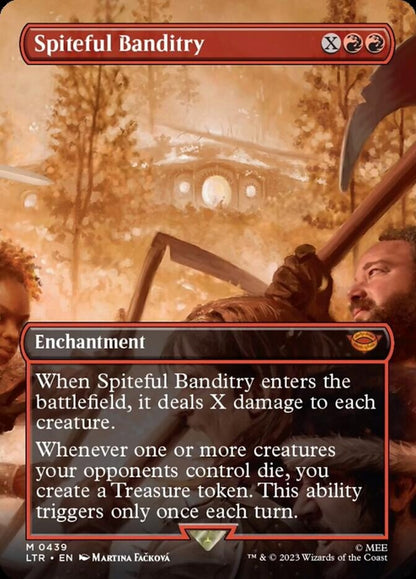 Spiteful Banditry (Borderless Alternate Art) [The Lord of the Rings: Tales of Middle-Earth] - FOIL
