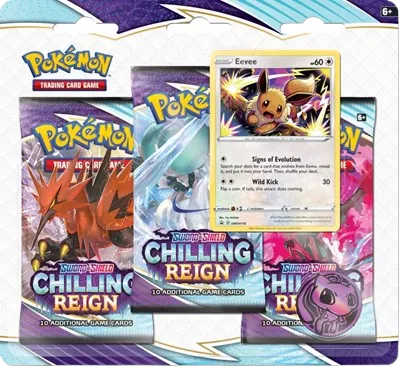 Pokémon TCG: Chilling Reign 3pk Blister