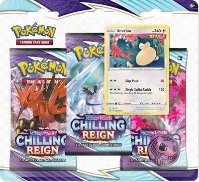 Pokémon TCG: Chilling Reign 3pk Blister