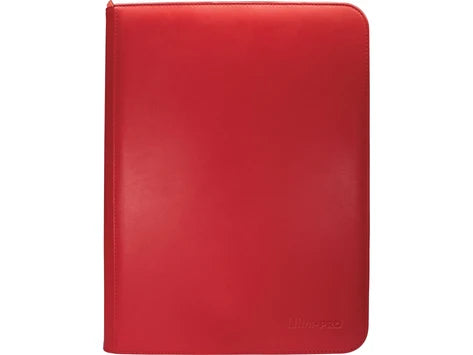 ULTRA PRO BLUE VIVID 9-POCKET ZIPPERED PRO BINDER - RED