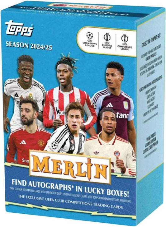 2025 Topps Merlin UCC Soccer Trading Card Value Box